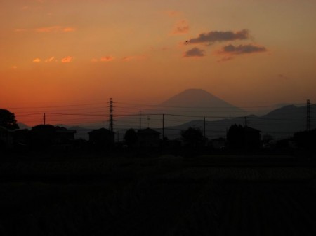 夕焼け w/富士山